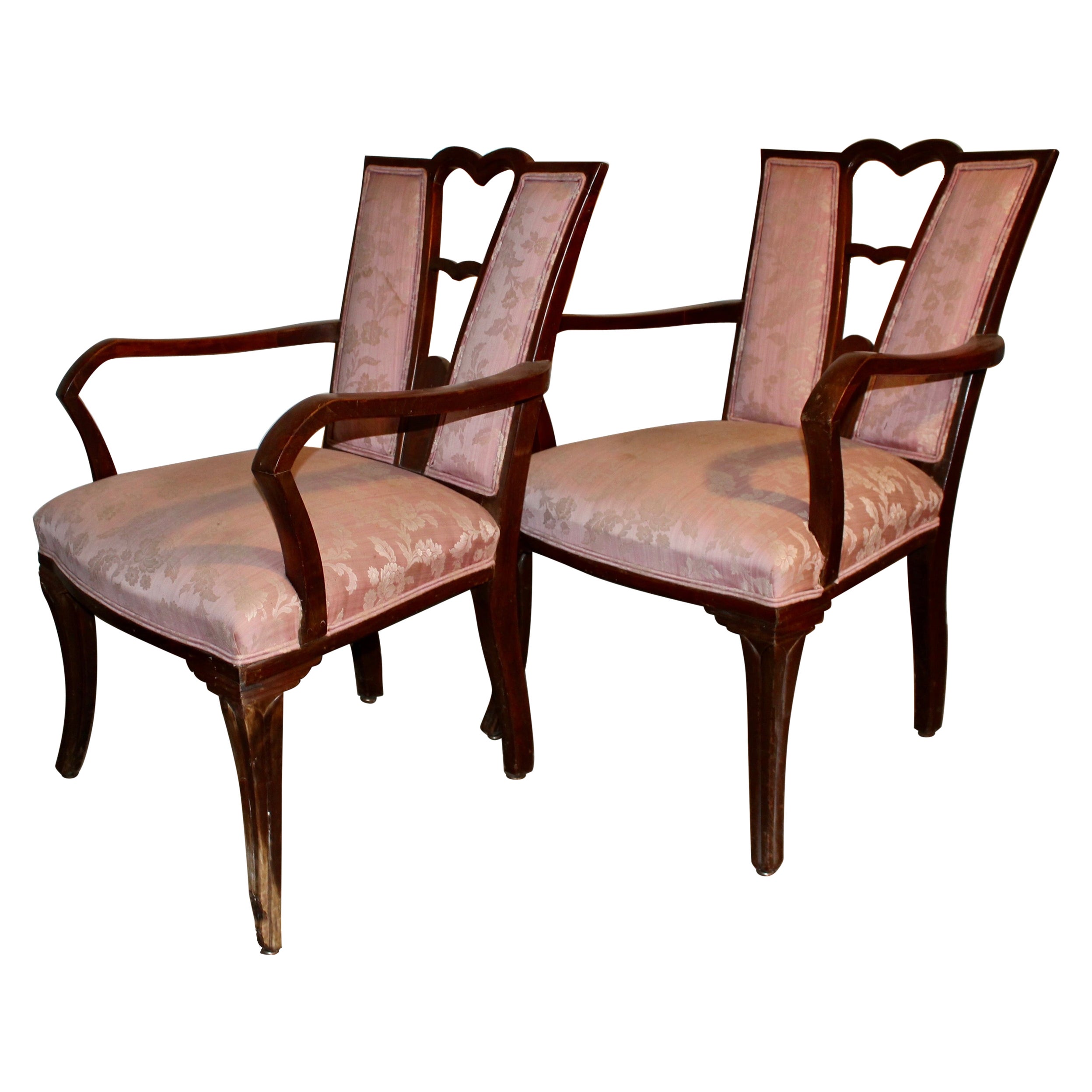 Eugene Schoen Pair Armchairs by Schmieg Hungate and Kotzian c.1929 For Sale