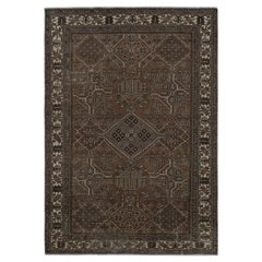 Retro Persian rug with Brown and Gray Transitional Patterns by Rug & Kilim