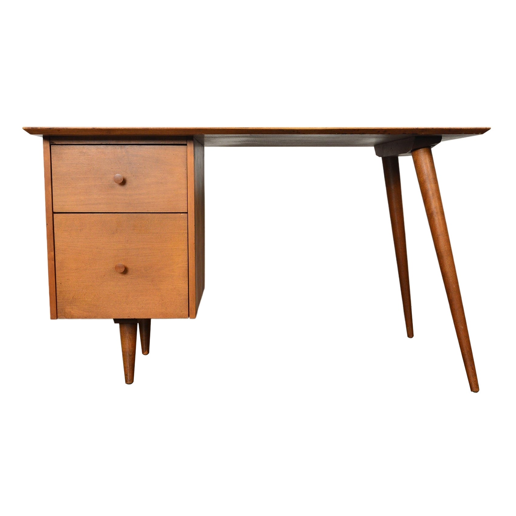 Paul Mccobb Model 1560 Writing Desk In Maple For Sale