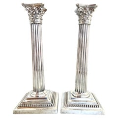 Pair of Silver Plate Gorham Candlesticks