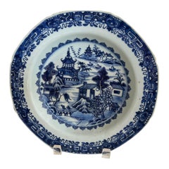 18th C. Blue & White Chinese Export Plate