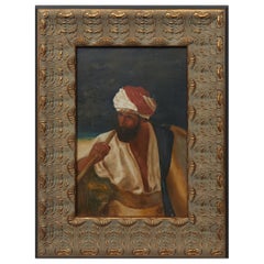 After John Morgan, "Portrait of a Man of Bethlehem" Orientalist Painting