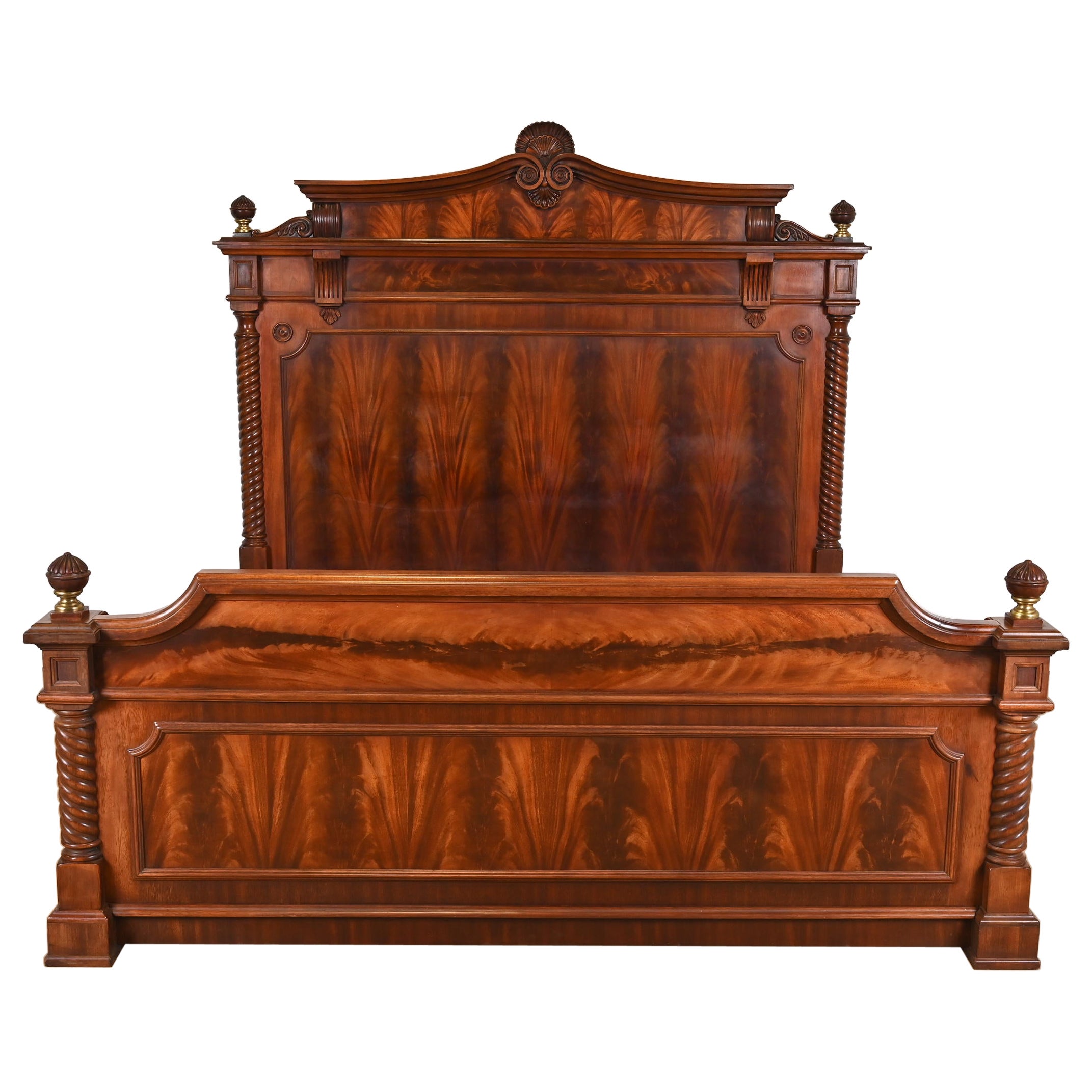 Ralph Lauren French Empire Flame Mahogany King Size Bed