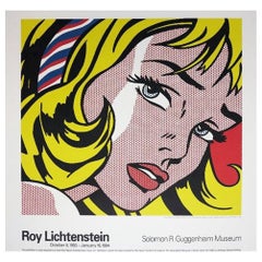 1993 Roy Lichtenstein - Girl With Hair Ribbon - Guggenheim Original Poster
