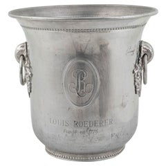 Vintage 20th Century French Metal Ice Bucket