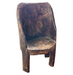 Used Carved Wood Chair #3