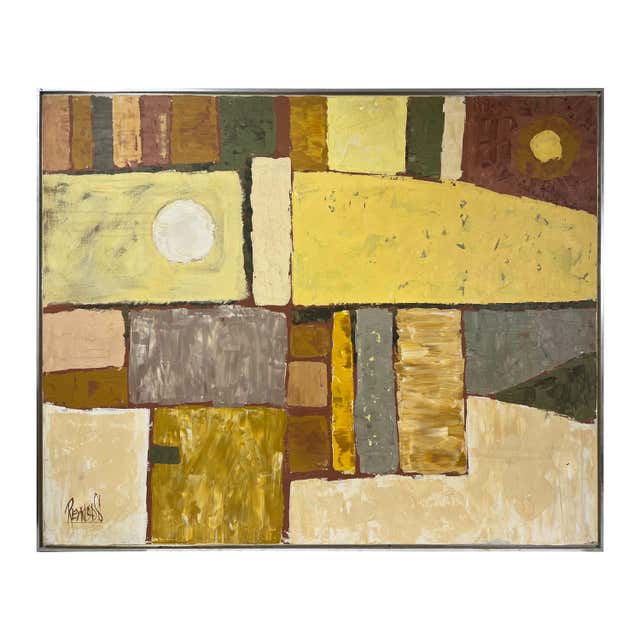 Lee Reynolds Large Abstract Painting Vanguard Studio For Sale at