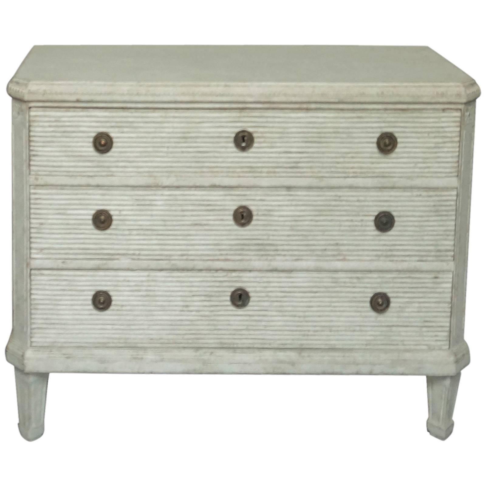 Gustavian Style Three-Drawer Chest For Sale