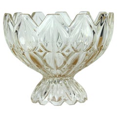 Unique Pressed Glass Bowl, Tulip Collection Hermanowa Hut, 1957