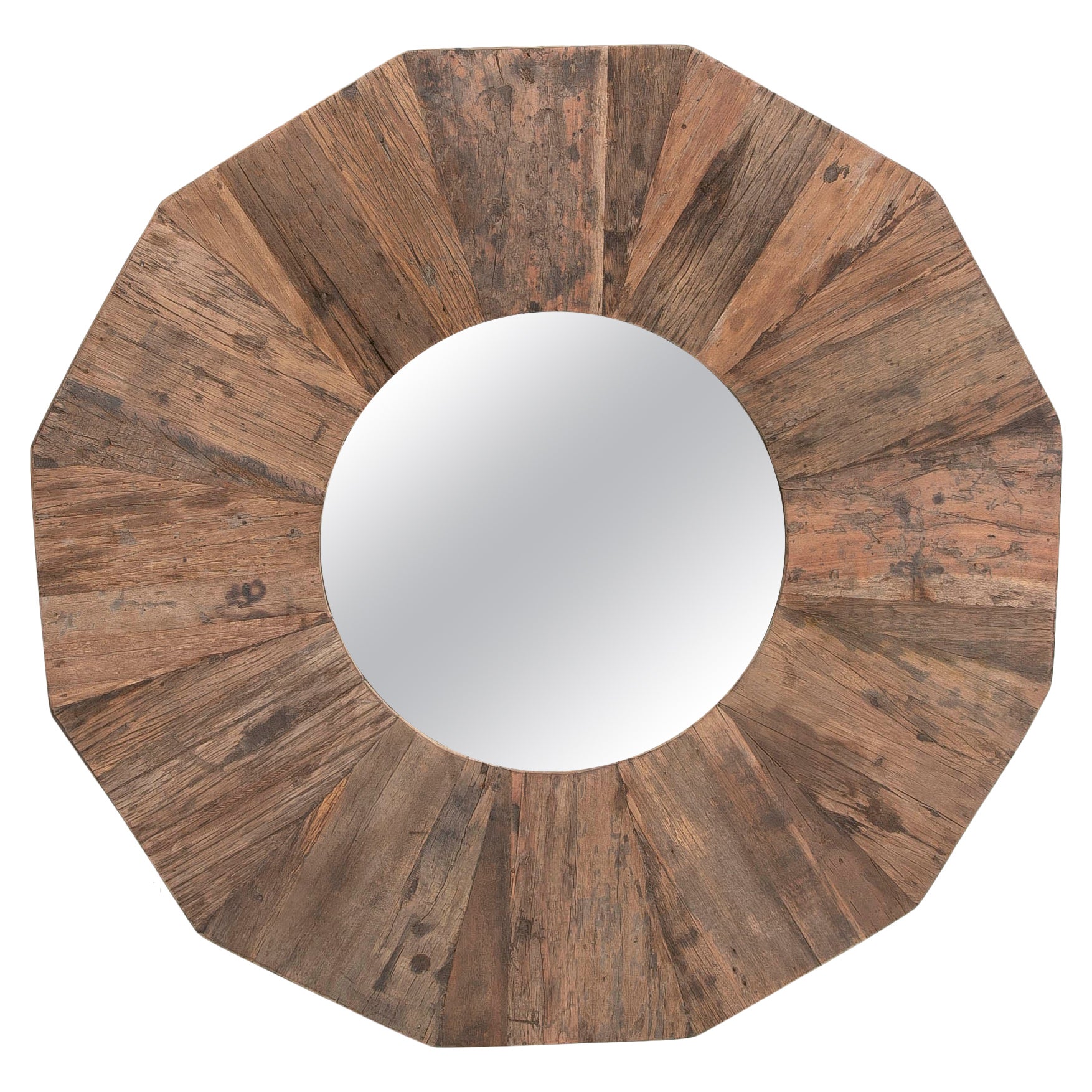 Miroir mural en bois 