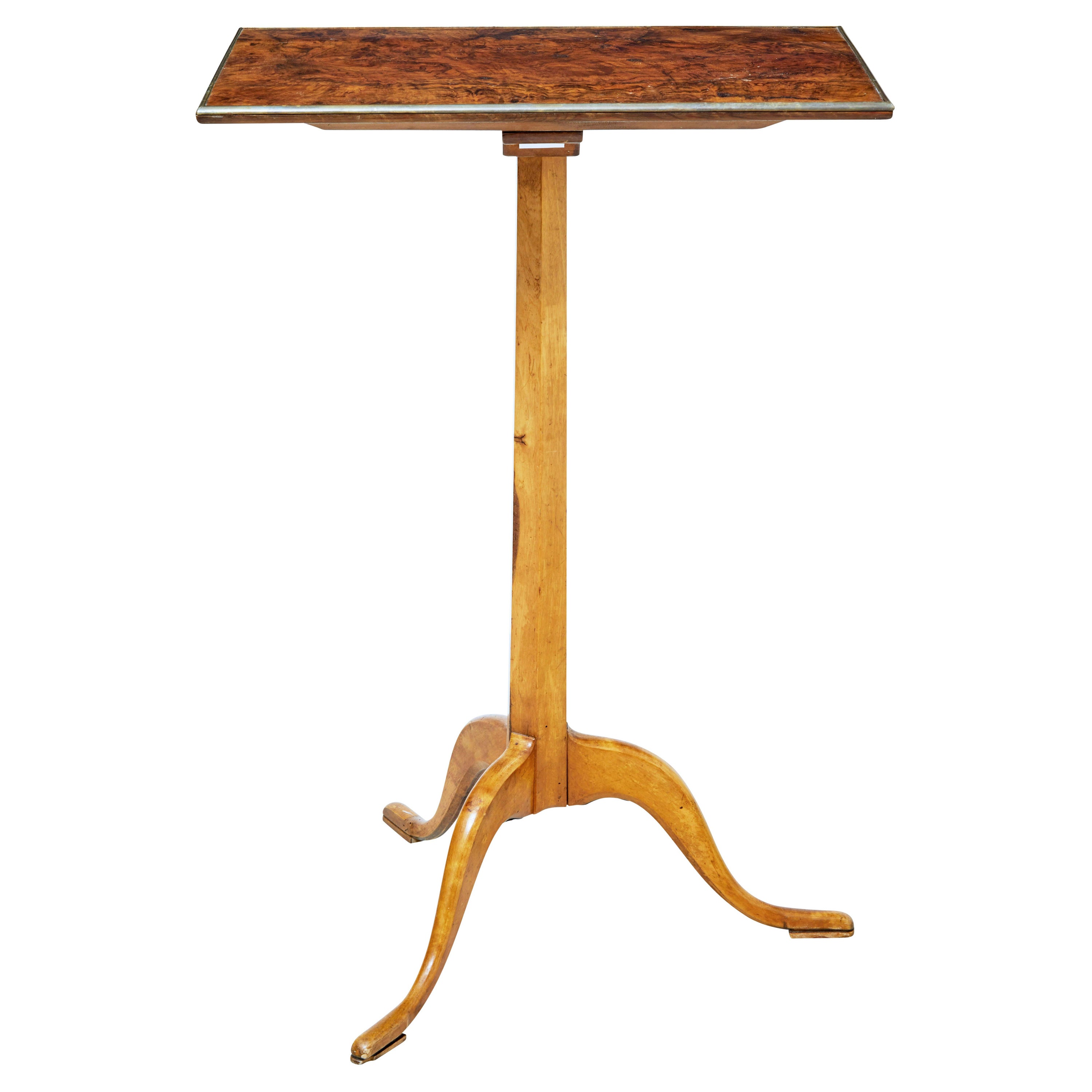 19th Century burr walnut occasional table For Sale