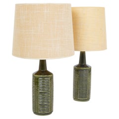 Pair of Green DL/30 table lamps by Linnemann-Schmidt for Palshus, 1960s