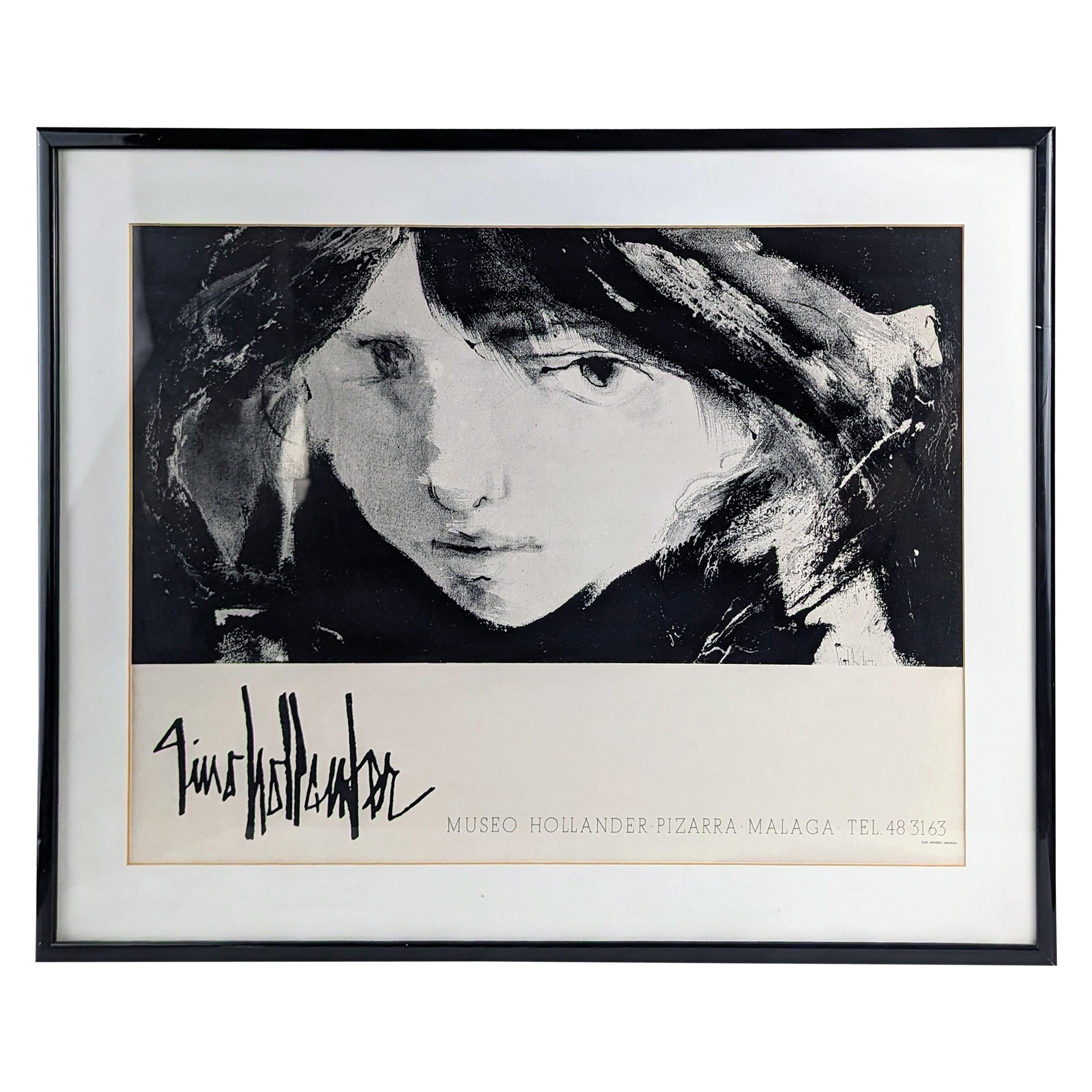 Gino Hollander Original Poster from the Hollander Slate Museum Málaga For Sale