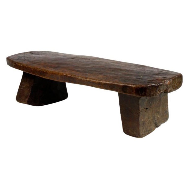 Early 20th Century Ethiopian Low Stool For Sale