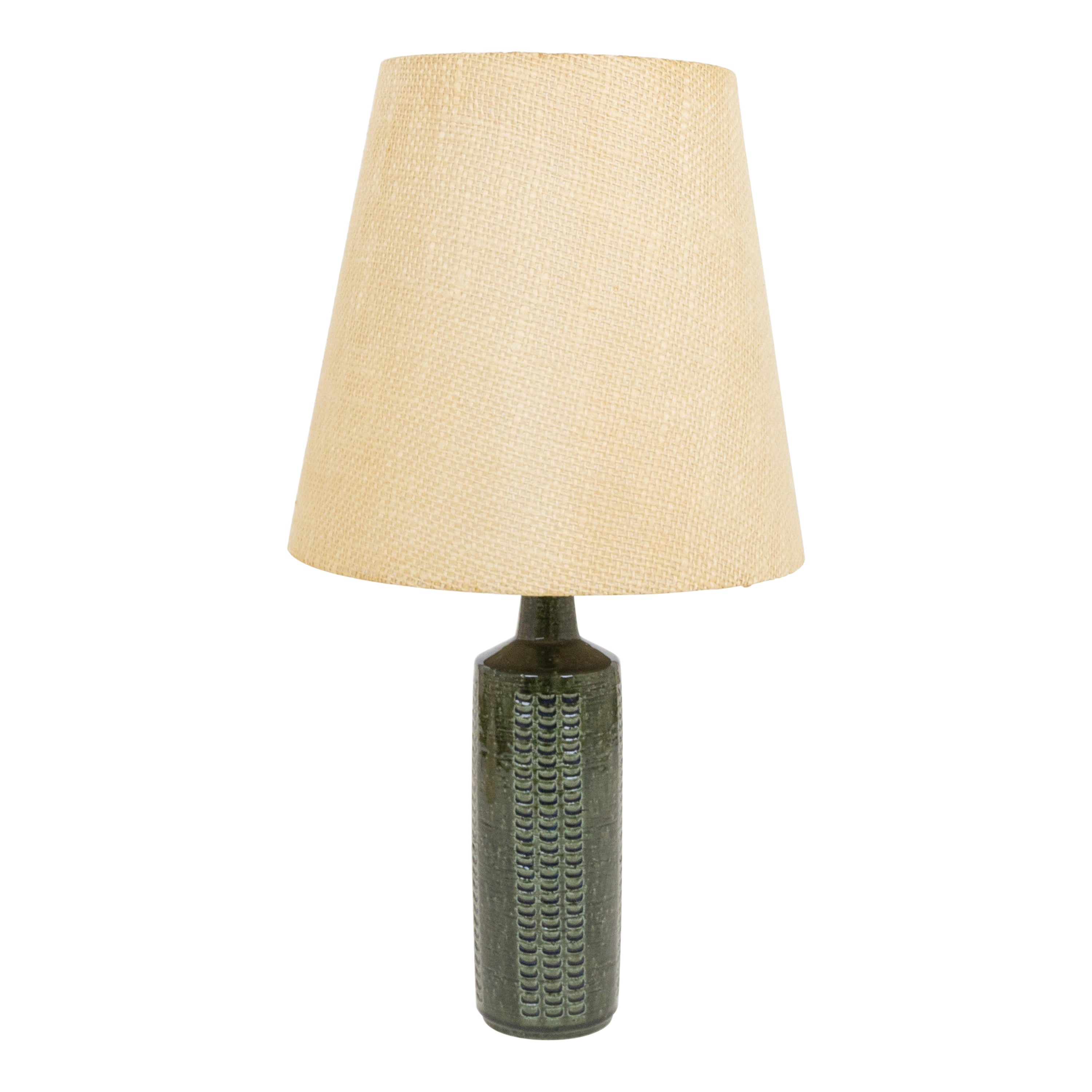 Lámpara de mesa DL/27 verde botella de Linnemann-Schmidt para Palshus, años 60