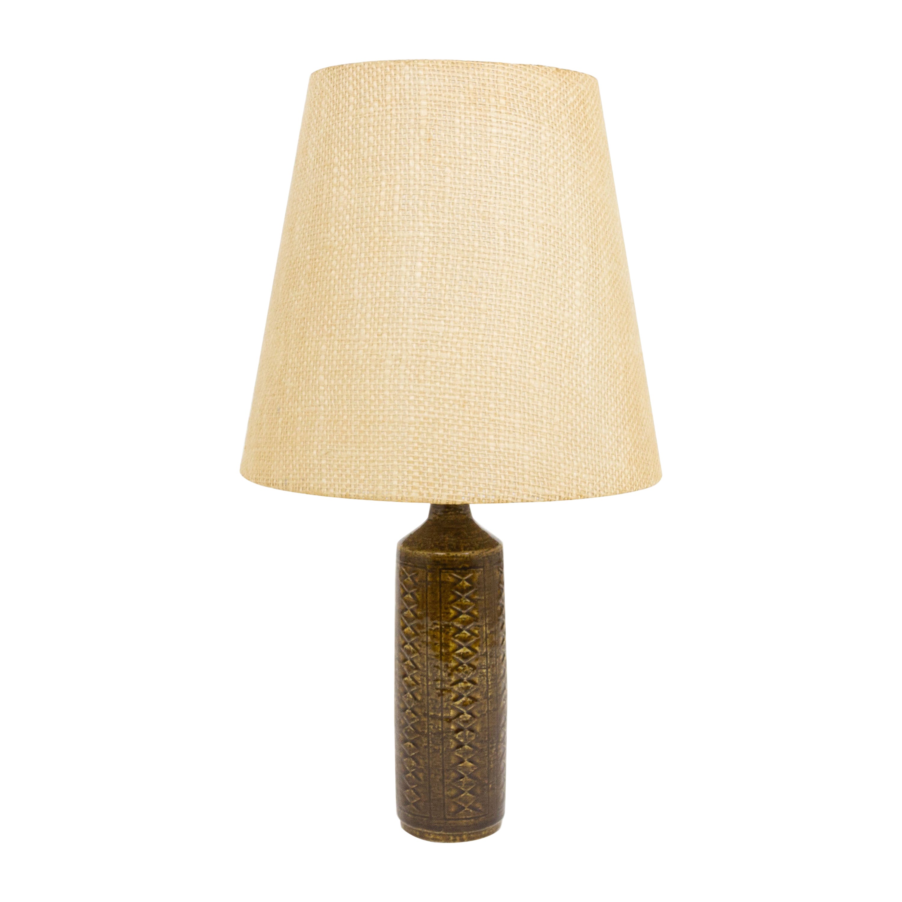 Chestnut Brown DL/27 table lamp by Linnemann-Schmidt for Palshus, 1960s For Sale