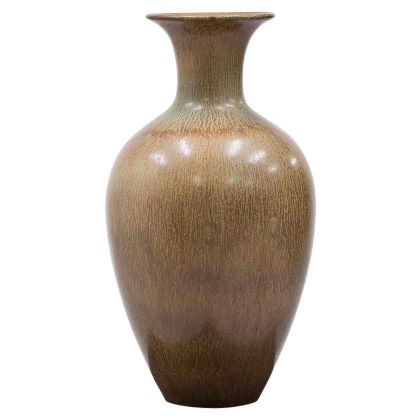 Scandinavian Modern Ceramic Floor Vase by Gunnar Nylund, Sweden For Sale
