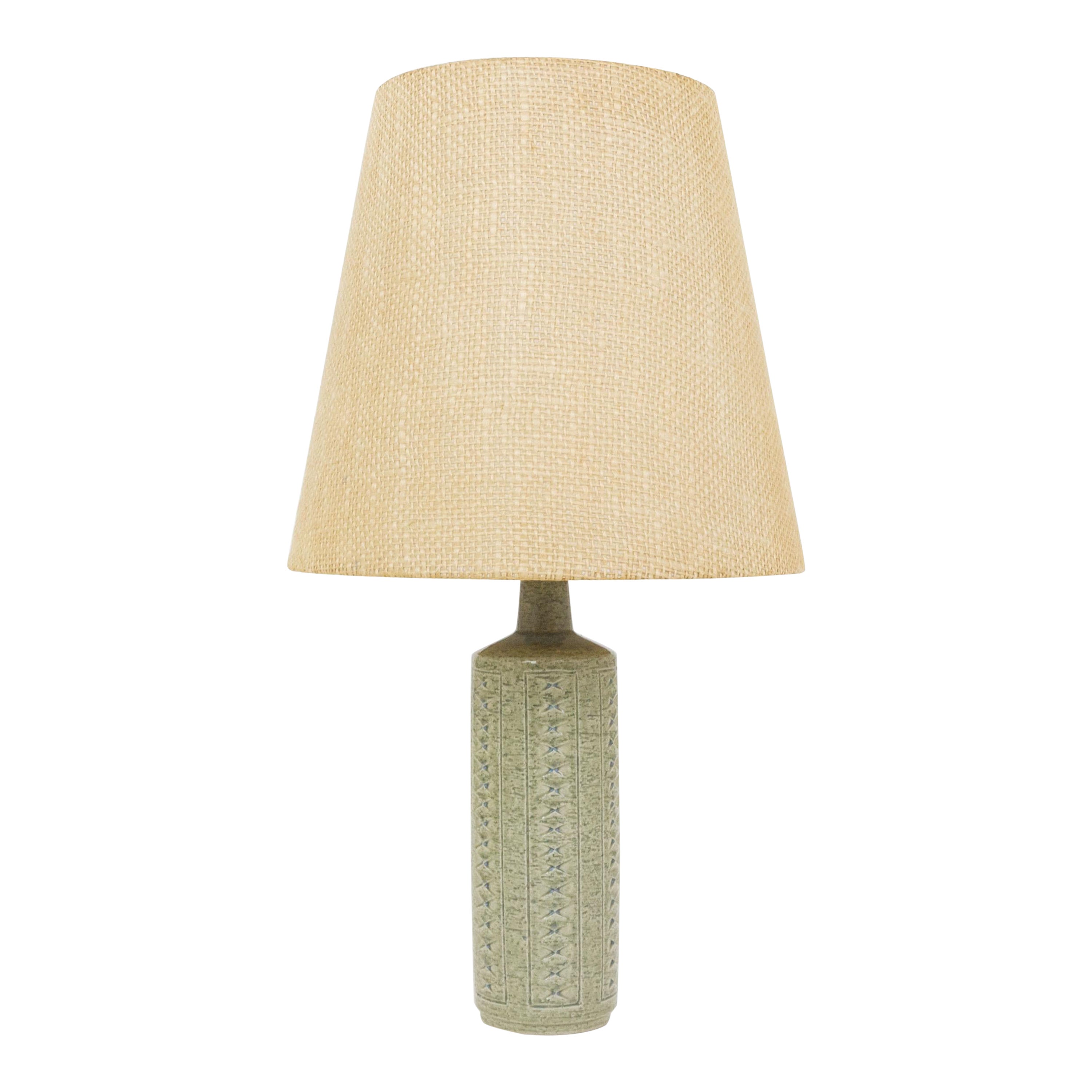 Lámpara de mesa DL/27 verde mar y azul de Linnemann-Schmidt para Palshus, años 60