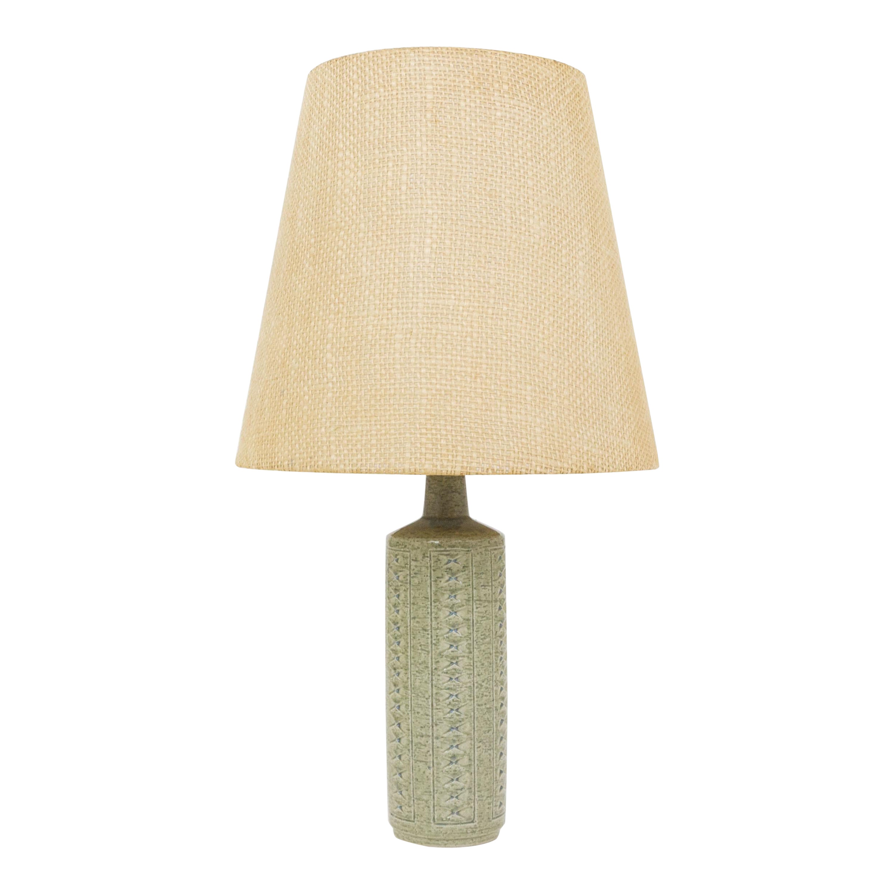 Sea Green and Blue DL/27 table lamp by Linnemann-Schmidt for Palshus, 1960s For Sale