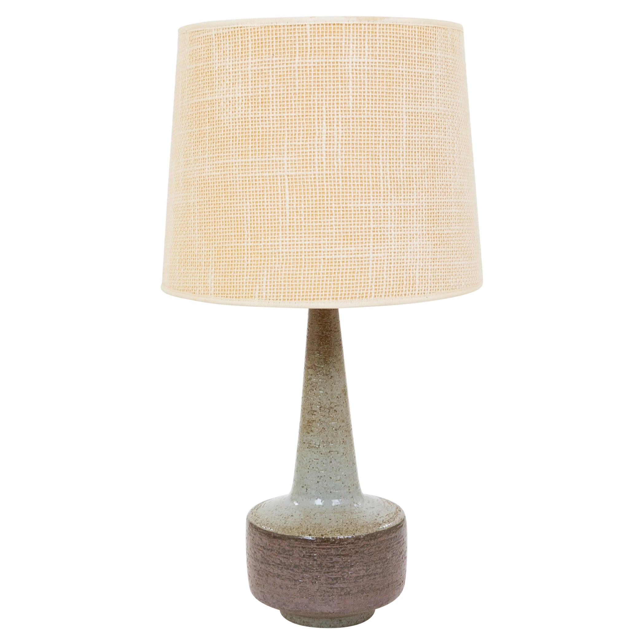 Brown and Grey DL/46 table lamp by Linnemann-Schmidt for Palshus, 1960s For Sale