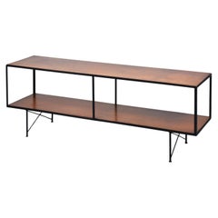 Mid-century open Sideboard, shelving bookcase hi-fi 1950s robin day conran style