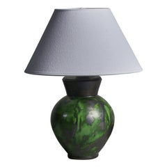 Erik Mornils, Tischlampe, Steingut, Schweden, 1930er Jahre