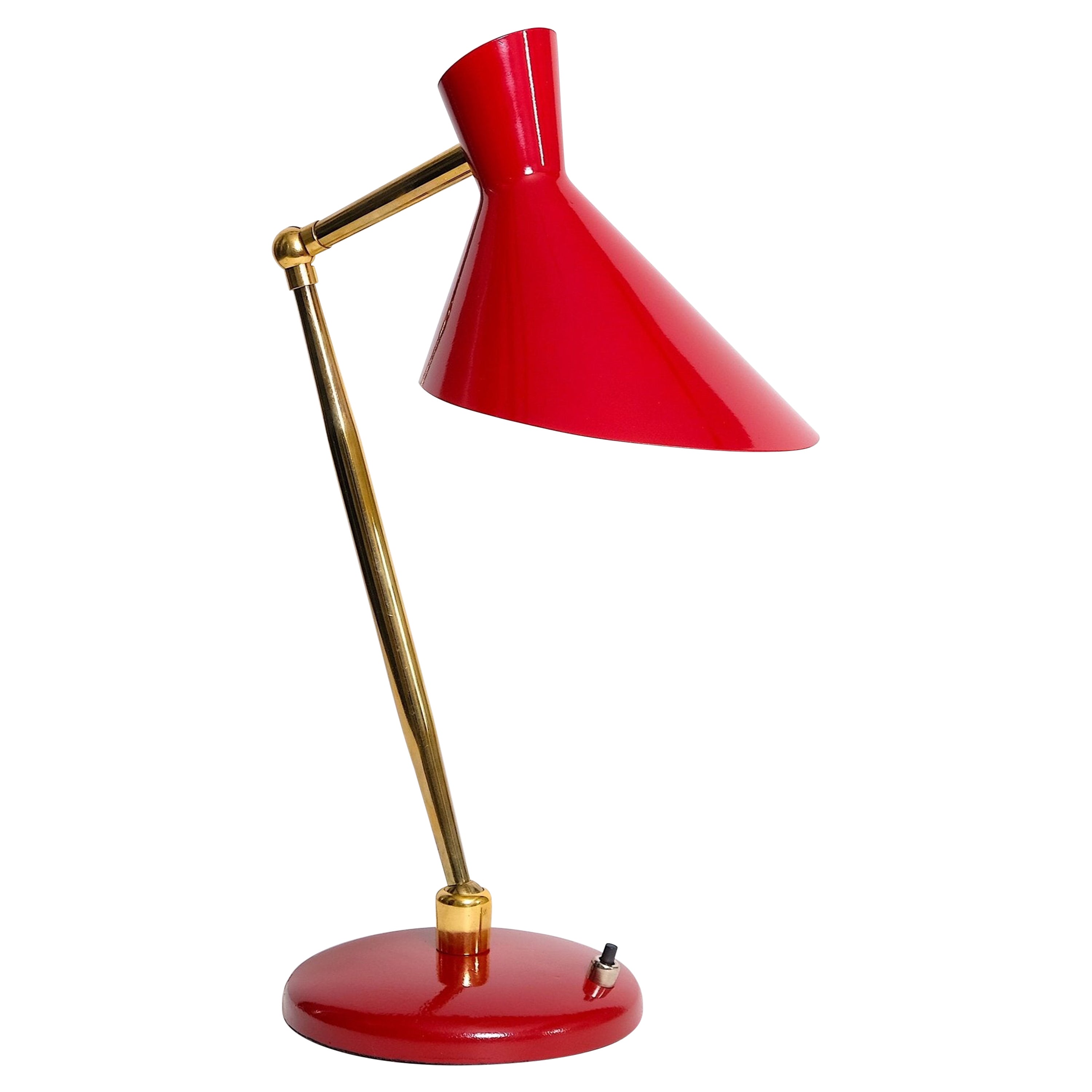 Italian 1950's Ministeriale Desk Lamp For Sale