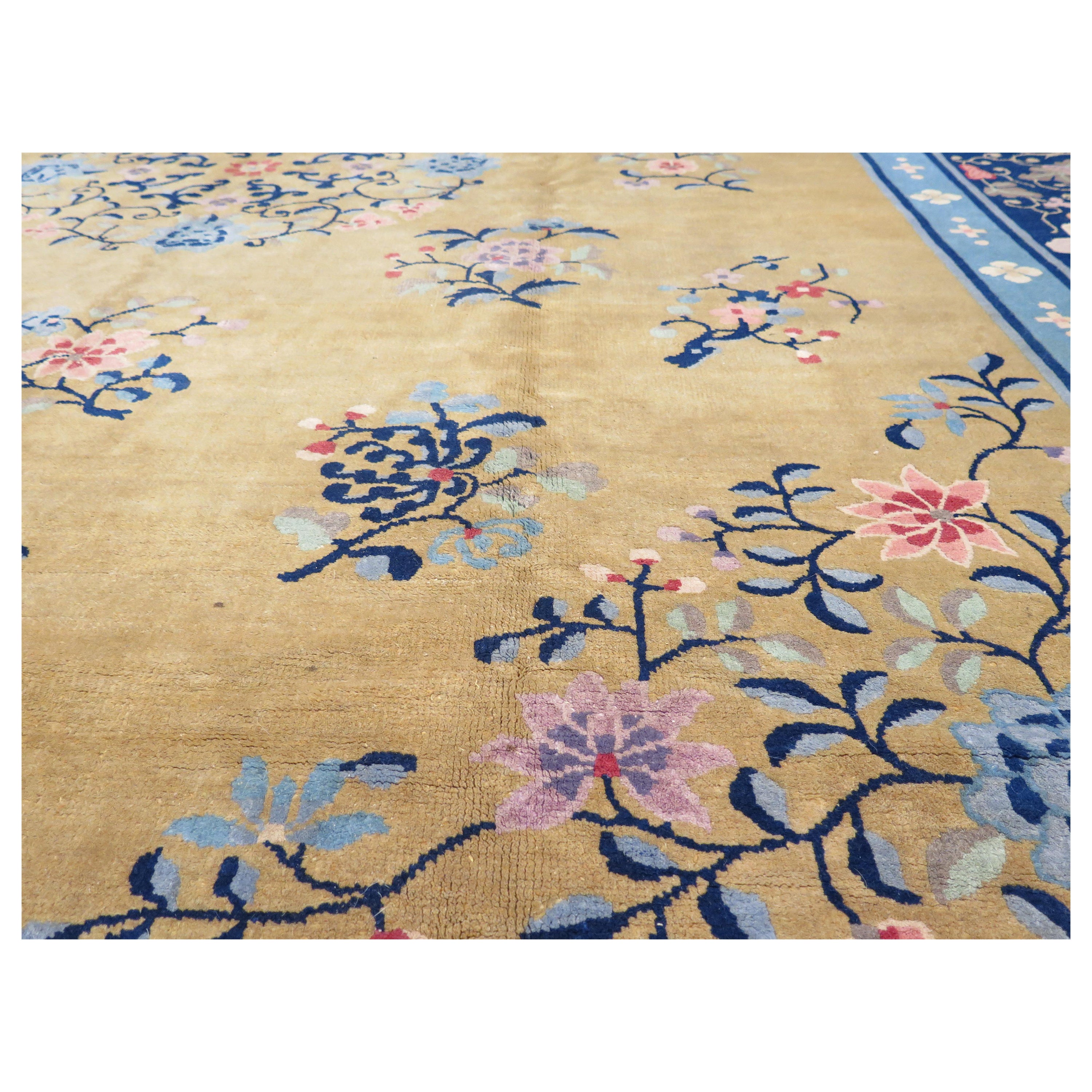 Fine Chinese Art Deco Nichols Carpet For Sale