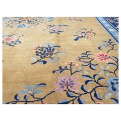 Antique Fine Chinese Art Deco Nichols Carpet