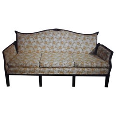 Retro 1950's Hollywood Regency Grand and Expertly Carved Sofa Chinoiserie/ Asian