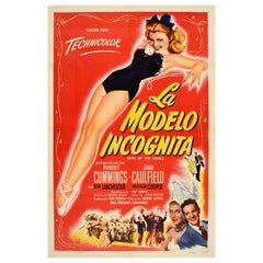 Original-Vintage-Filmplakat, „La Modelo Incognita Girl Of The Year“, Petty Girl