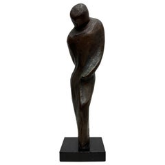 Bronze Figure Sculpture by Caroline Stacey Circa 1980s