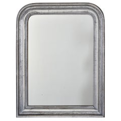 19th Century Small Silver Louis Philippe Mirror