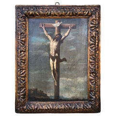 17TH Century Painting Of Crucifixion