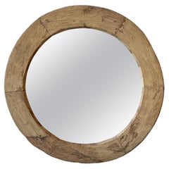 Rustic Oversized Wood Framed Mirror