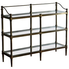 Italian Brass Etagere