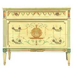 Vintage Regency Hand Painted Chest of Drawers