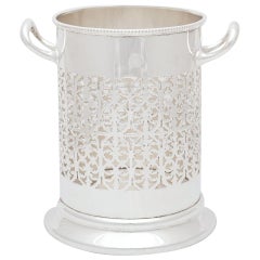 English Pierced Wine or Spirits Bottle Holder