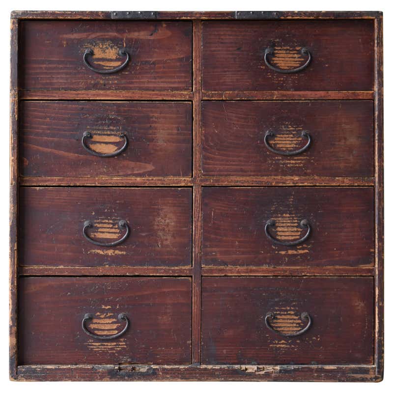 Japanese Antique Storage Cabinets , Taisho Period Early 1900s', Wabi ...