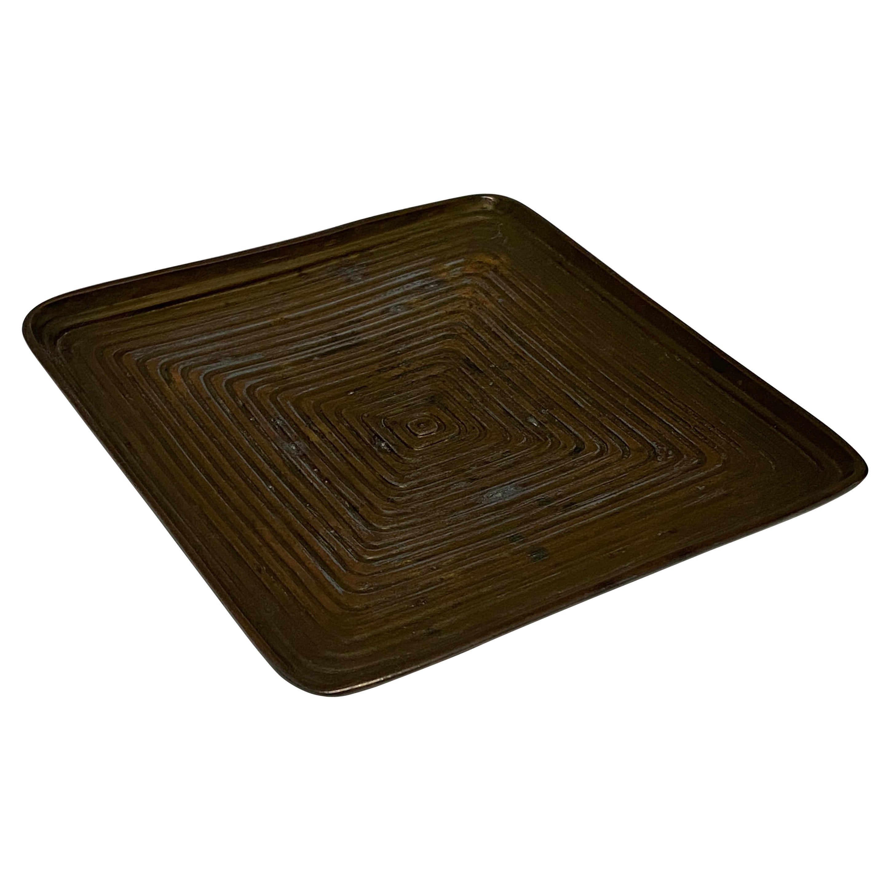 Ben Seibel Jenfred Concentric Square Tray For Sale