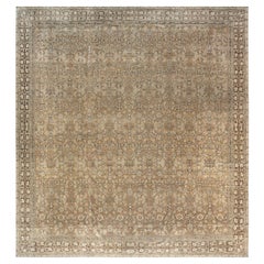 Doris Leslie Blau Alfombra india vintage Amritsar de lana hecha a mano