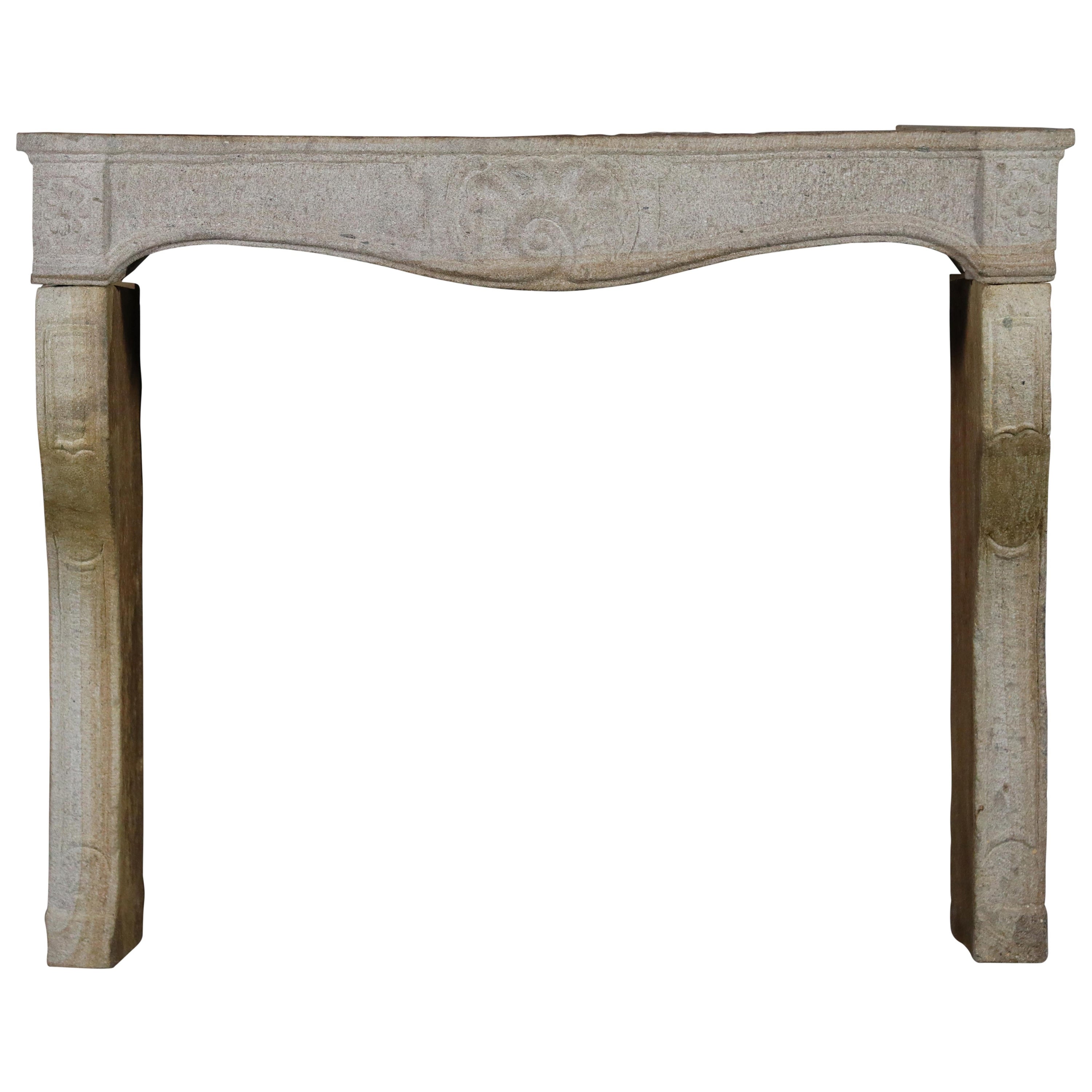 18th Century Normandy Granite Fireplace For Rustic Slow Living Interior Design For Sale
