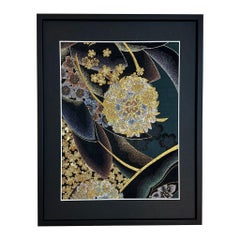 "Bouquet of Love" by Kimono-Couture, Kimono Art / Framed Wall Art / Japanese Art