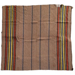 E. 20thc Wool Striped Blanket