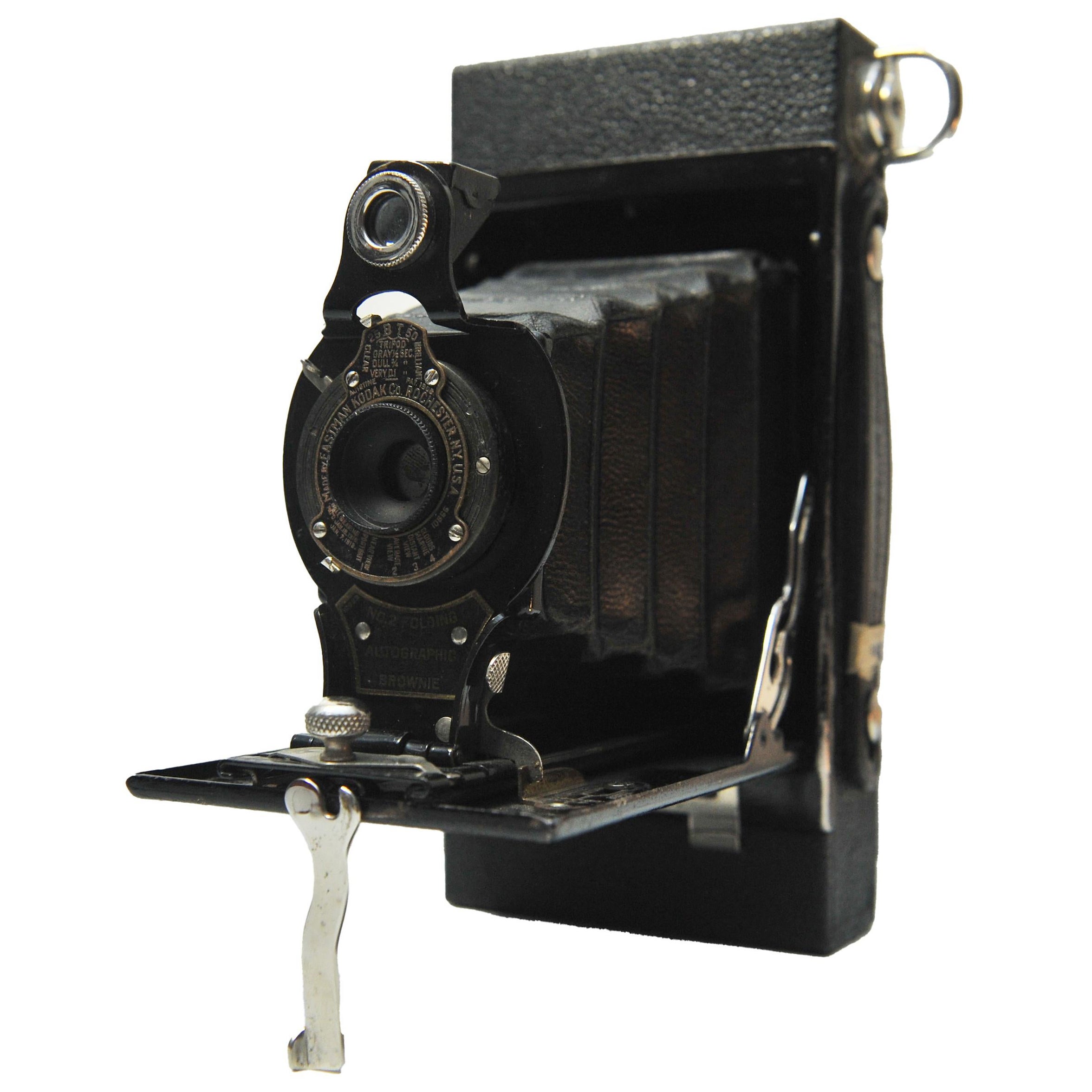 Eastman Kodak No 2 Foldes Autographe Brownie 120 Film Bellow Camera 1910's en vente