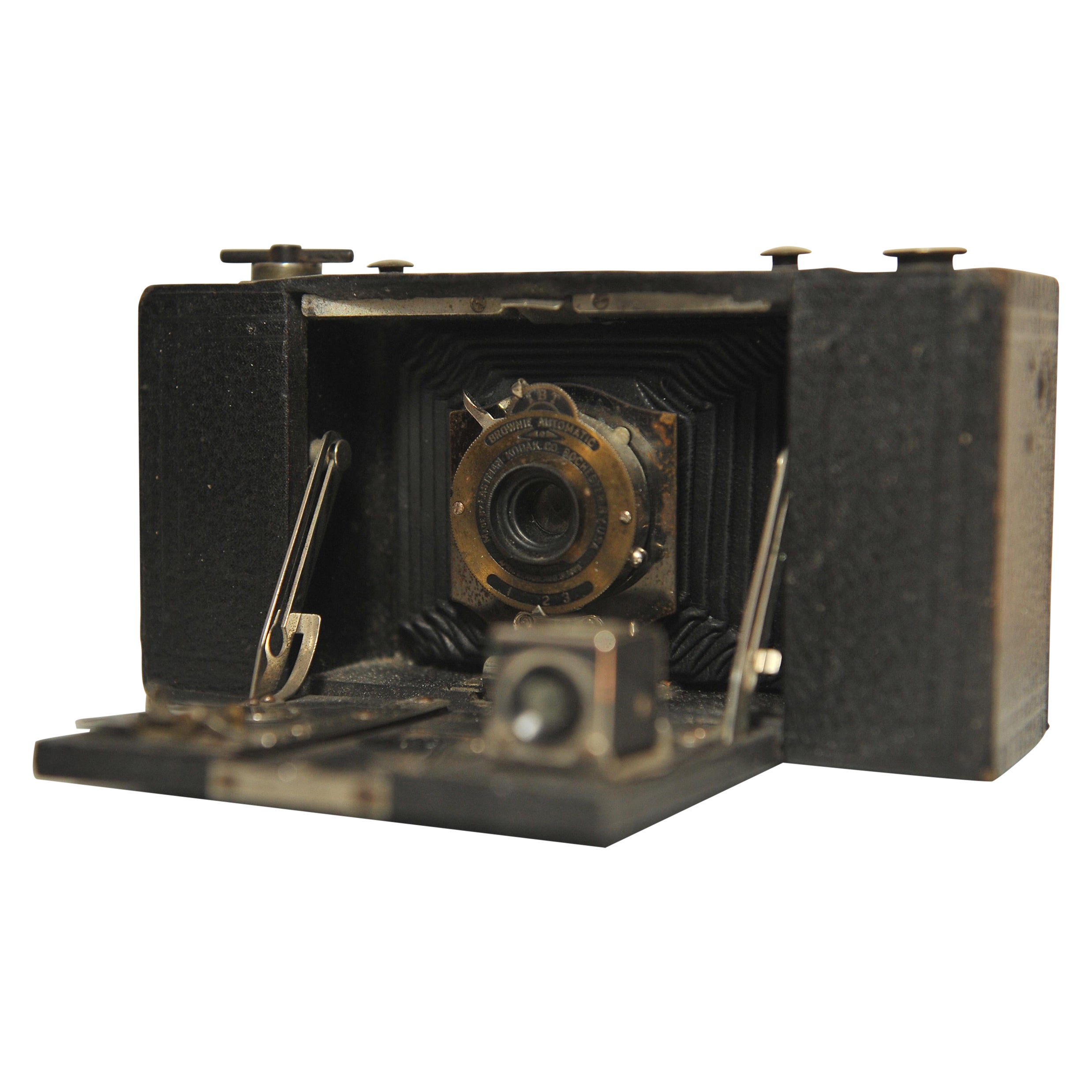 Kodak No 2 Klappbare Tasche Braunie Modell B 120 Roll Film Kamera USA 1909 im Angebot