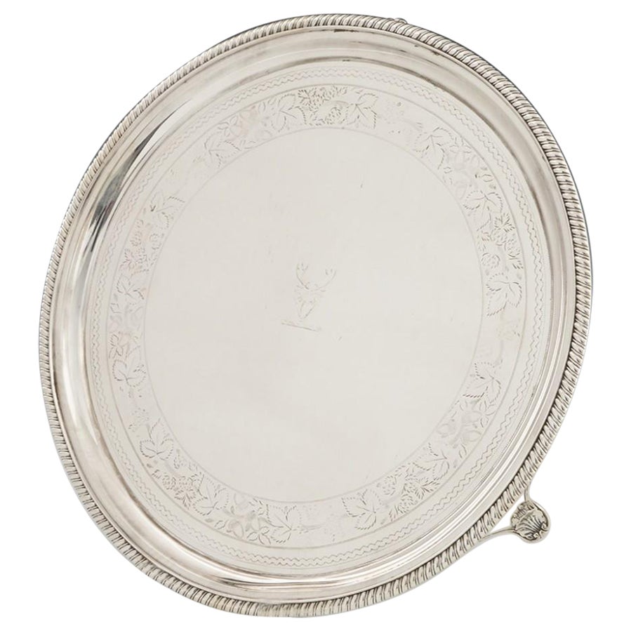 Sterling Silver Salver George McHattie Edinburgh 1812