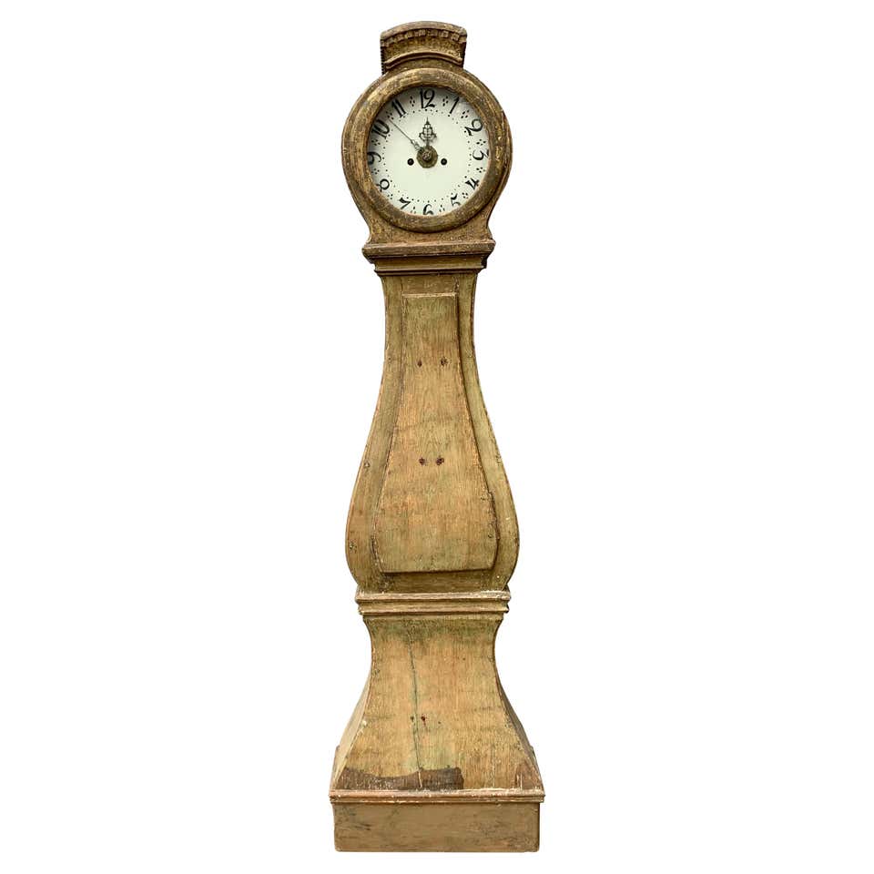 New England Tall Case Clock, Wooden Works by Riley Whiting, ca 1819 ...