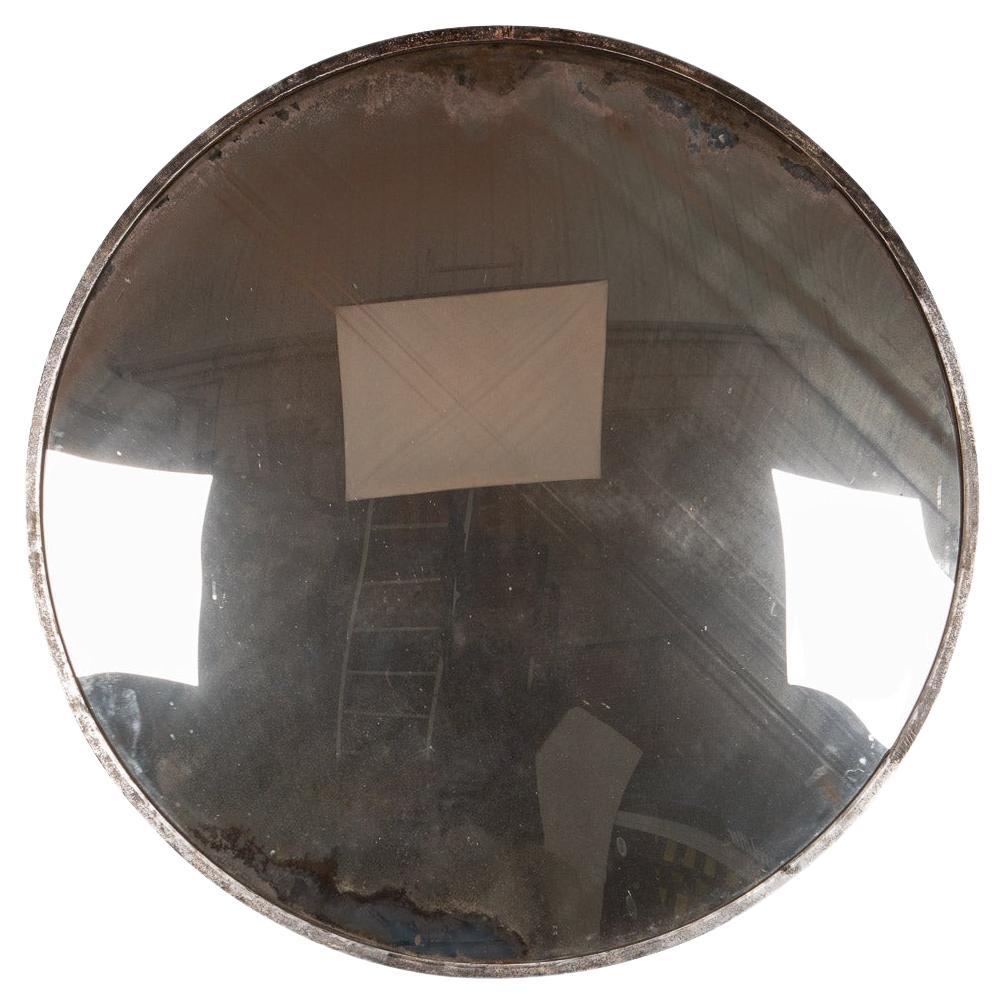 20th Century Large Convex Railway Mirror, Czechoslovakia For Sale