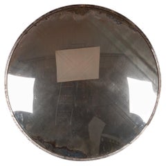 20th Century Large Convex Railway Mirror, Czechoslovakia